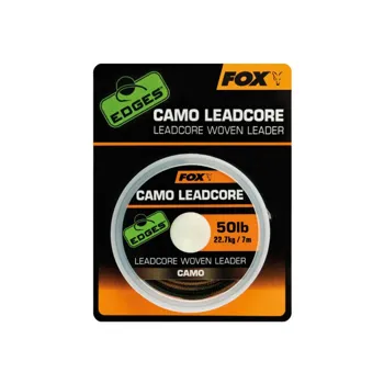 Fox Šňůra s Olověným Jádrem Edges Leadcore Woven Leader Camo 25m 50lb