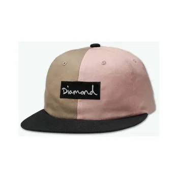 DIAMOND Split Script 2 Pan Strapback Pink PNK