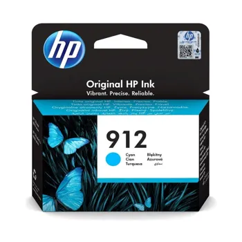 HP 912 originální inkoustová kazeta azurová 3YL77AE