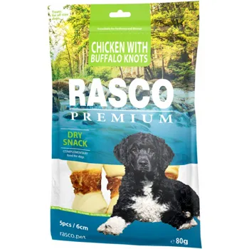 Rasco Premium uzle bůvolí 6 cm obalené kuřecím masem 80 g