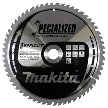 Makita TCT pilový kotouč Efficut 305mm x 30mm x 60T B-67256