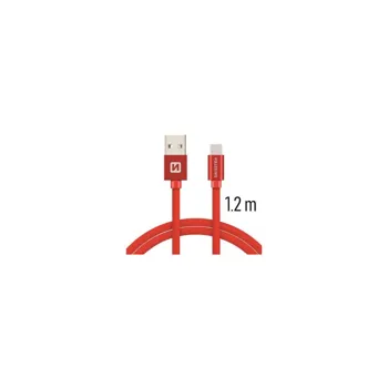 Swissten 71521206 USB/USB-C, 1,2m, červený