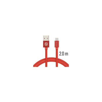 Swissten 71521306 USB/USB-C, 2m, červený