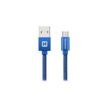 Swissten 71522308 USB 2.0 typ A na micro B, 2m, modrý