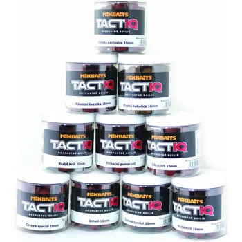 Mikbaits TactiQ rozpustné boilies 250ml 16mm Česnek speciál