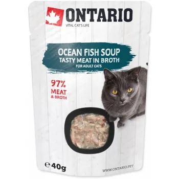 Ontario Cat Soup Ocean Fish with vegetables 40 g