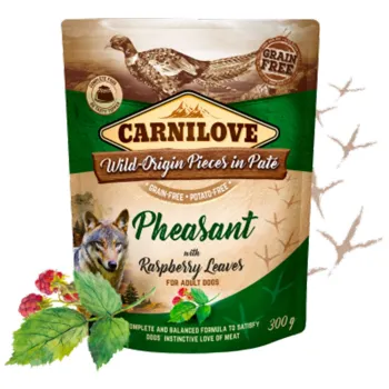 Carnilove Dog Pouch Paté Pheasant with Raspberry Leaves 300 g