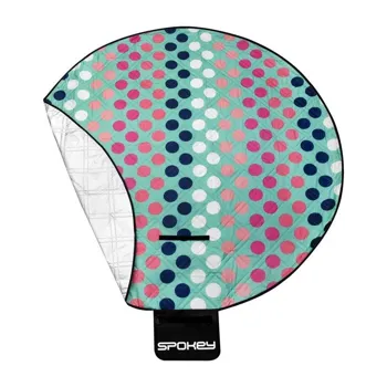 Spokey Pikniková deka kulatá DOTS průměr 140 cm