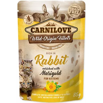 Carnilove Cat Pouch Kitten RabbitEnriched&Marigold 85 g