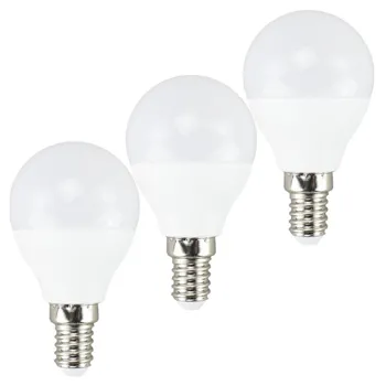 Solight žárovka LED E14 6W miniGLOBE teplá bílá ECOLUX WZ433-3 3ks