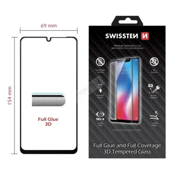 SWISSTEN ULTRA DURABLE 3D FULL GLUE GLASS HUAWEI Y6p 8595217471696