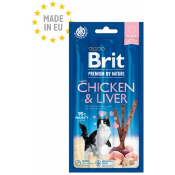 Brit Premium by Nature Cat 3 Sticks Chicken & Liver 15 g