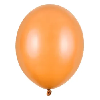 PartyDeco Balonek latex oranžový metalický 30 cm