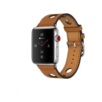 Coteetci kožený řemínek pro Apple Watch 38 / 40mm hnědá WH5220-KR