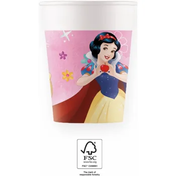 Procos Kelímky papírové Disney princezny 200 ml