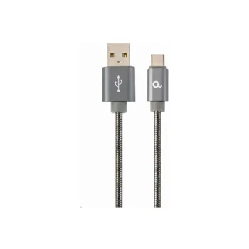 Gembird KAB051364 USB 2.0 AM na Type-C (AM/CM), 1m, šedý