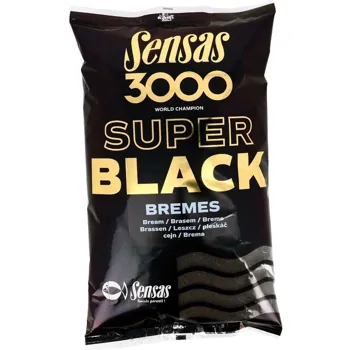 Sensas Krmítková směs 3000 Super Black 1kg Bremes Cejn