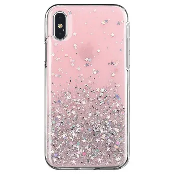 Pouzdro Wozinsky Star Glitter Samsung Galaxy M51 růžové