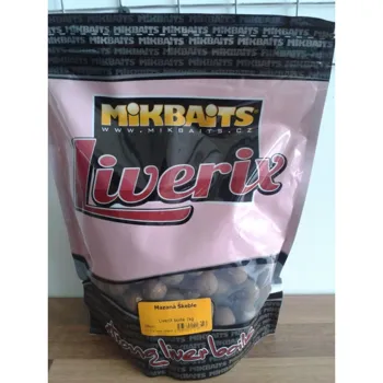 Mikbaits LiveriX boilies Mazaná Škeble 1kg 24mm