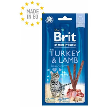 Brit Premium by Nature Cat 3 Sticks Turkey & Lamb 15 g