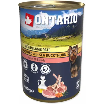 Ontario Pate Rich in Lamb Flavoured with Sea Buckthorn 0,8 kg