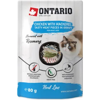 Ontario Cat Herb Chicken with Mackerel Rice and Rosemary 80 g