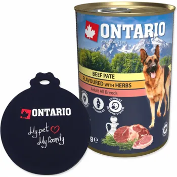 Ontario Dog Beef Pate Flavoured with Herbs 400 g