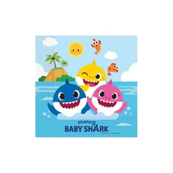 Godan ubrousky Baby shark 20ks 33x33cm