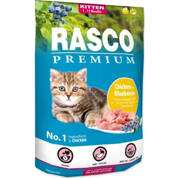 Rasco Premium Kitten, chicken, blueberries 400 g