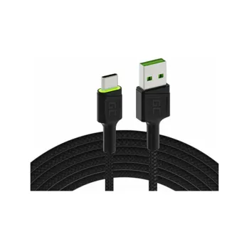 Green Cell KABGC06 USB - USB-C, 120cm, černý