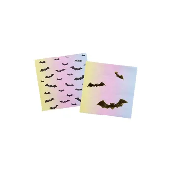 Folat HALLOWEEN ubrousky Creep Pastel Netopýři 16ks 33x33cm