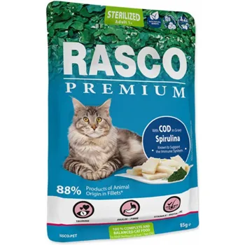 Rasco Premium Cat Adult Sterilized Cod in Gravy 85 g